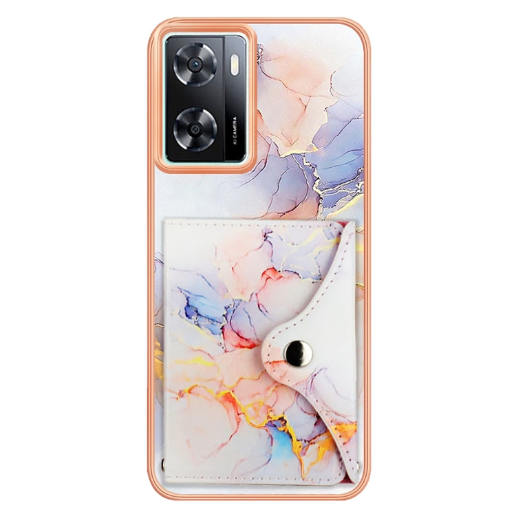 For Realme Narzo 50 5G Marble Pattern IMD Card Slot Phone Case(Galaxy Marble White) - free shipping - PMC TechLife - Order now!