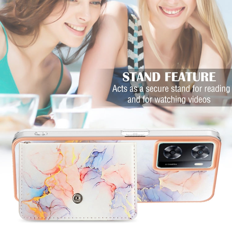 For Realme Narzo 50 5G Marble Pattern IMD Card Slot Phone Case(Galaxy Marble White) - free shipping - PMC TechLife - Order now!