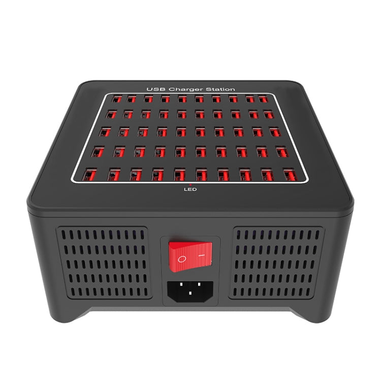 YFY-A77 250W 50 Ports USB Smart Charging Station(UK Plug) - Multifunction Charger by PMC Jewellery | Online Shopping South Africa | PMC Jewellery | Buy Now Pay Later Mobicred