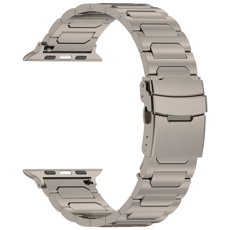 For Apple Watch Series 5 44mm I-Shaped Titanium Metal Watch Band(Titanium) - free shipping - PMC TechLife - Order now!