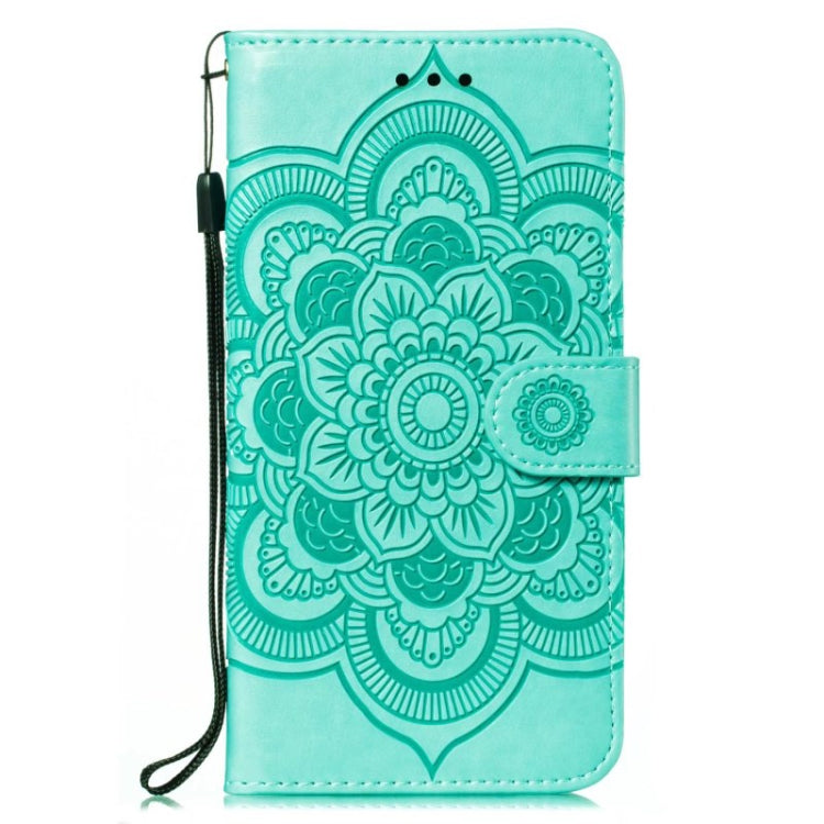 For Google Pixel 9 Pro Sun Mandala Embossing Pattern Phone Leather Case(Green) - Google Cases by PMC TechLife | Online Shopping South Africa | PMC TechLife | Buy Now Pay Later Mobicred