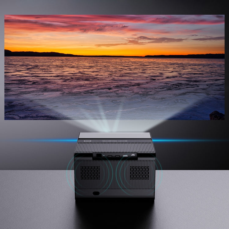 GXMO H50 Android 12 2GB+16GB 1080P 500ANSI 2.4G & 5G Dual WiFi Modes Wireless Projector(Black) - LED Projector by GXMO | Online Shopping South Africa | PMC TechLife | Buy Now Pay Later Mobicred