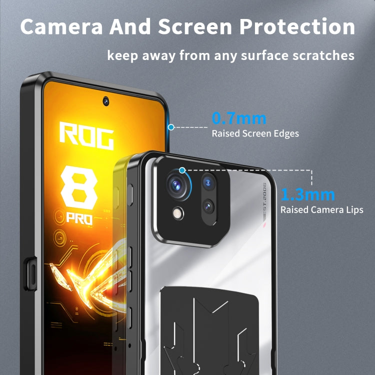 For ASUS ROG Phone 8 / 8 Pro Metal Cooling Phone Case(Black) - ASUS Cases by PMC TechLife | Online Shopping South Africa | PMC TechLife | Buy Now Pay Later Mobicred