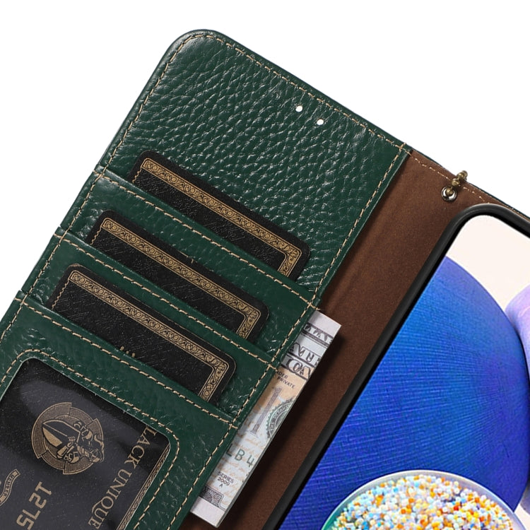 For Google Pixel 10 Pro / 9 Pro Genuine Leather Litchi Texture RFID Leather Phone Case(Green) - free shipping - PMC TechLife - Order now!