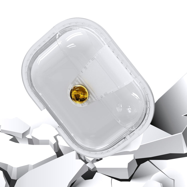 For AirPods Pro 2  Magnetic Clear Armor TPU TWS Earphone Case(Black) - free shipping - PMC Jewellery - Order now!