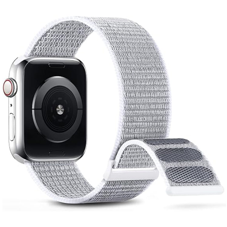For Apple Watch SE 2023 40mm Dual Hook and Loop Nylon Watch Band(Seashell) - Watch Bands by PMC TechLife | Online Shopping South Africa | PMC TechLife