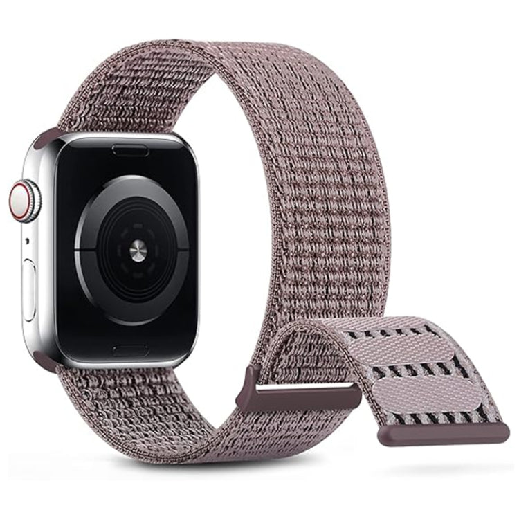 For Apple Watch SE 2023 40mm Dual Hook and Loop Nylon Watch Band(Smoke Purple) - free shipping - PMC TechLife - Order now!
