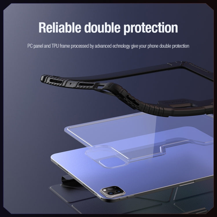 For iPad Pro 13 2024 NILLKIN Bumper Pro Multi-angle Folding Style Tablet Leather Case(Black) - iPad Pro 13 2024 Cases by NILLKIN | Online Shopping South Africa | PMC TechLife | Buy Now Pay Later Mobicred