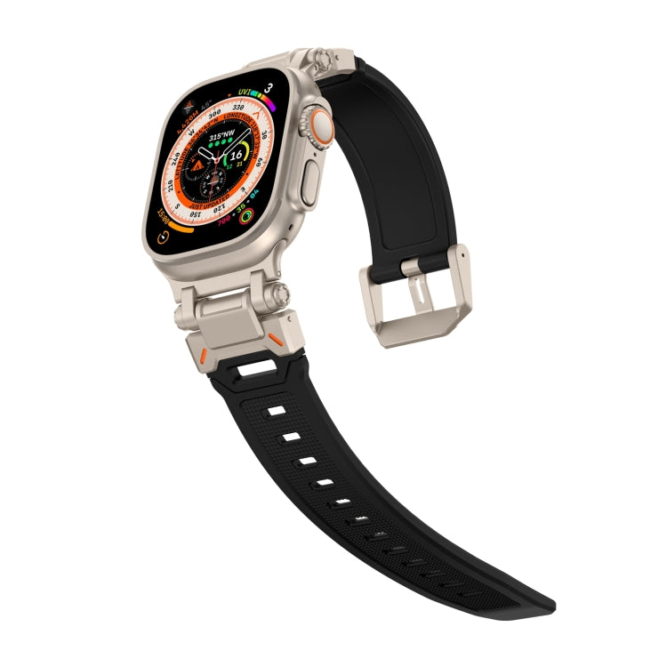 For Apple Watch Series 7 45mm Explorer TPU Watch Band(Titanium Black) - free shipping - PMC TechLife - Order now!