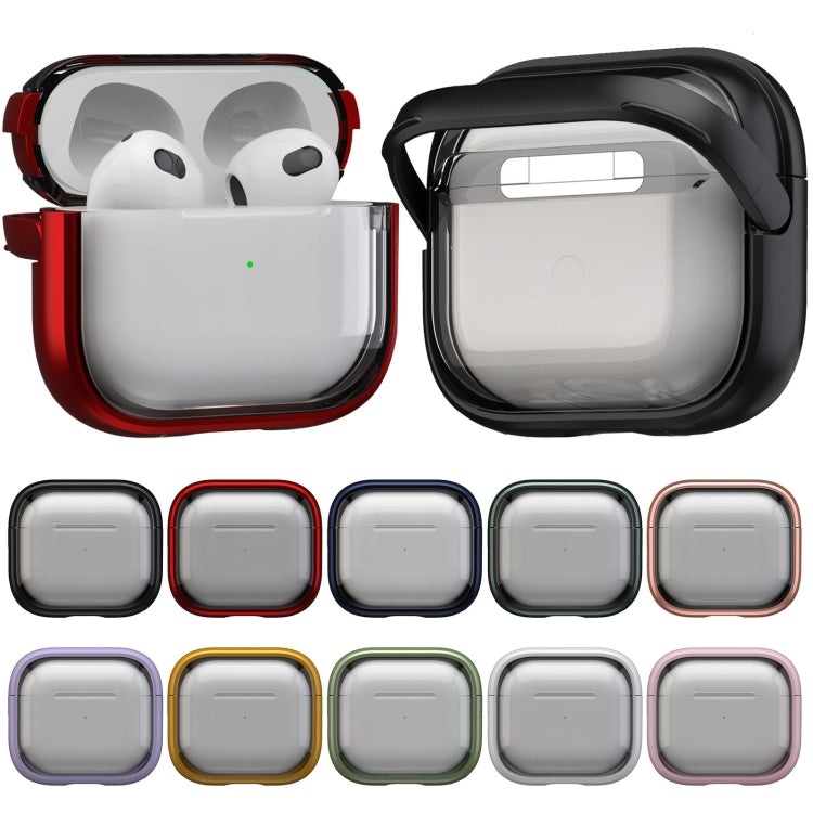 For AirPods 3 TPU Hybrid PC Case with Holder(Purple) - For AirPods 3 by PMC Jewellery | Online Shopping South Africa | PMC Jewellery | Buy Now Pay Later Mobicred