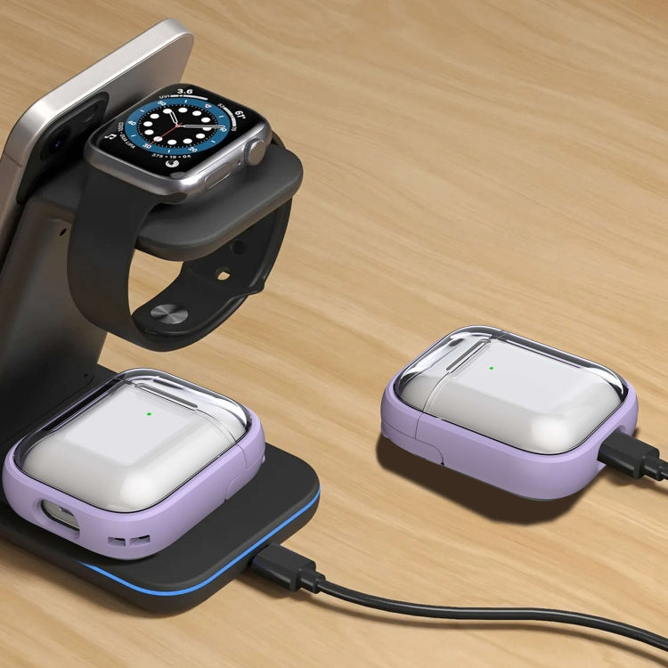 For AirPods 1 / 2 TPU Hybrid PC Case with Holder(Tansparent) - free shipping - PMC Jewellery - Order now!