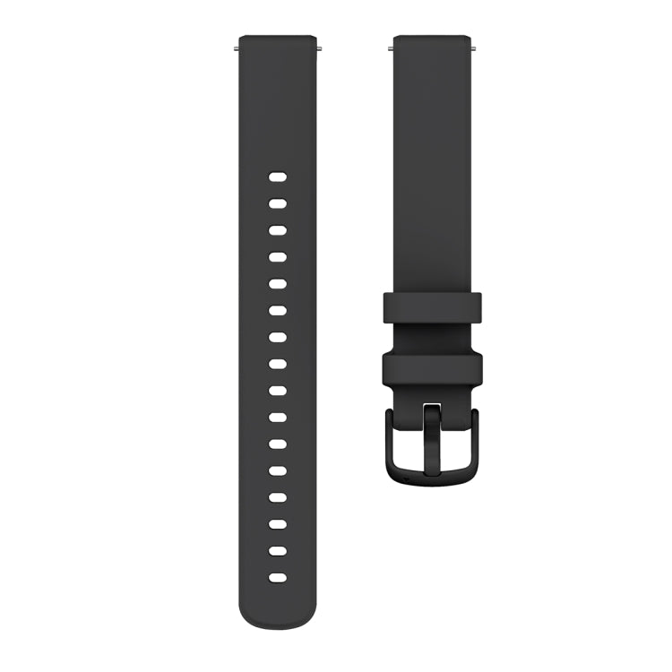 For Garmin Lily 2 Silicone Watch Band Wristband(Black) - Watch Bands by PMC TechLife | Online Shopping South Africa | PMC TechLife