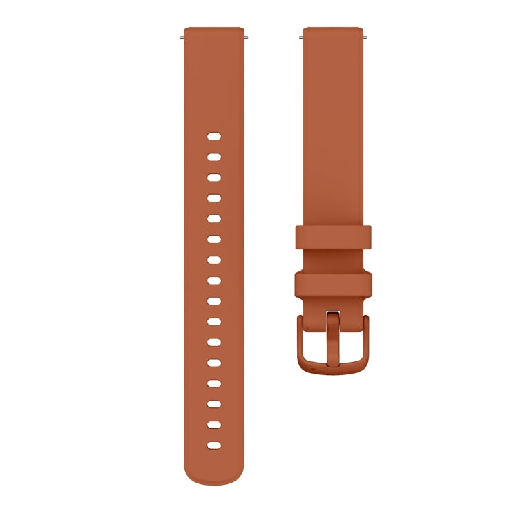 For Garmin Lily 2 Silicone Watch Band Wristband(Mocha Brown) - Watch Bands by PMC TechLife | Online Shopping South Africa | PMC TechLife | Buy Now Pay Later Mobicred