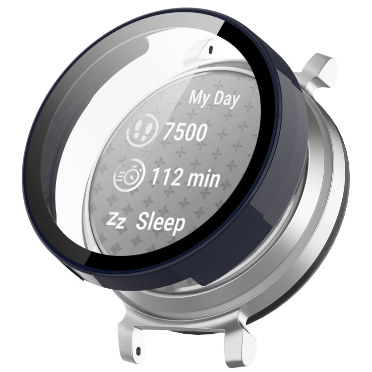 For Garmin Lily 2 PC + Tempered Film Integrated Watch Protective Case(Ink Blue) - Watch Cases by PMC TechLife | Online Shopping South Africa | PMC TechLife