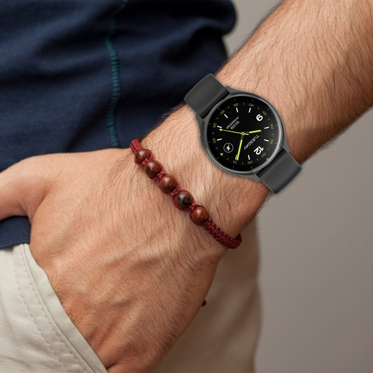 For Xiaomi Watch 2 Solid Color Metal Silver Buckle Silicone Watch Band, Size: S(Teal) - Watch Bands by PMC TechLife | Online Shopping South Africa | PMC TechLife