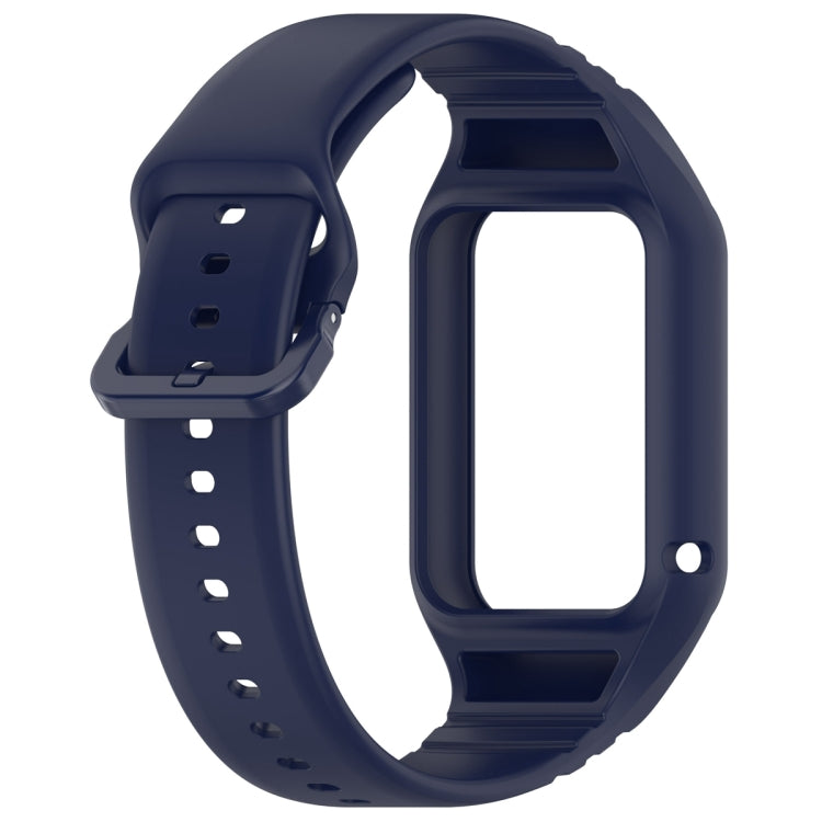 For Xiaomi Mi Band 8 Pro Solid Color Integrated TPU Watch Band(Navy Blue) - Watch Bands by PMC TechLife | Online Shopping South Africa | PMC TechLife
