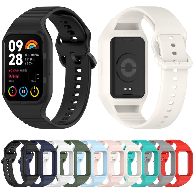 For Xiaomi Mi Band 8 Pro Solid Color Integrated TPU Watch Band(Navy Blue) - Watch Bands by PMC TechLife | Online Shopping South Africa | PMC TechLife
