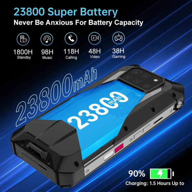 Unihertz Tank 3 Pro 5G / 8849, 16GB+512GB, Projector, 200MP Camera, Night Vision, 23800mAh Battery, 6.79 inch Android 13 Dimensity 8200 Octa Core, Network: 5G(Black) - free shipping - PMC Jewellery - Order now!