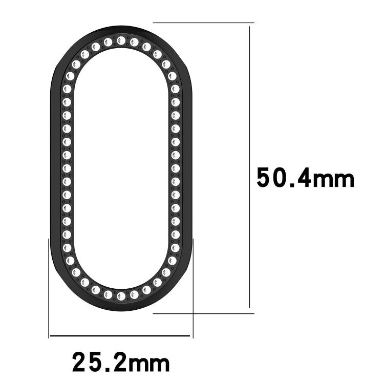 For Xiaomi Mi Band 8 Diamond Half Pack Hollow PC Watch Protective Case(Transparent) - Watch Cases by PMC TechLife | Online Shopping South Africa | PMC TechLife