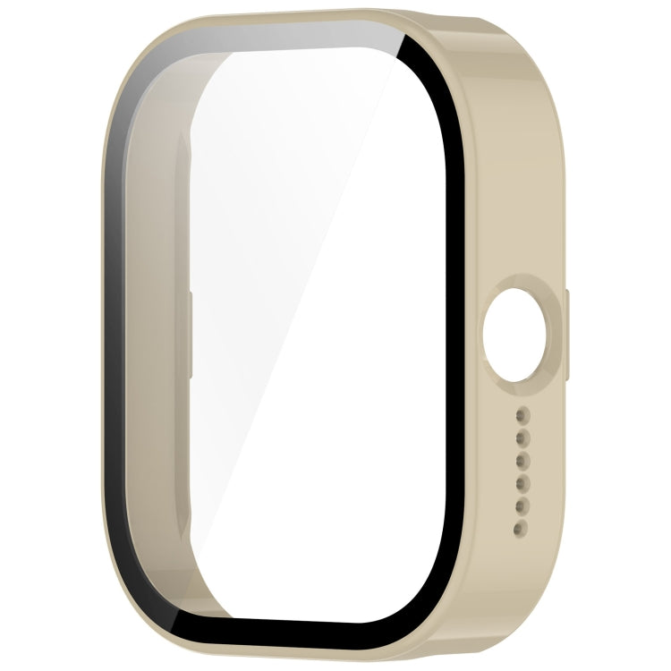 For CMF Watch Pro D395 PC + Tempered Film Integrated Watch Protective Case(Ivory White) - Watch Case by PMC TechLife | Online Shopping South Africa | PMC TechLife