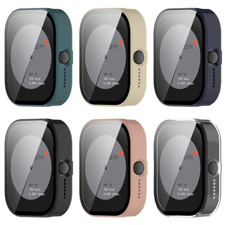 For CMF Watch Pro D395 PC + Tempered Film Integrated Watch Protective Case(Ink Blue) - Watch Case by PMC TechLife | Online Shopping South Africa | PMC TechLife