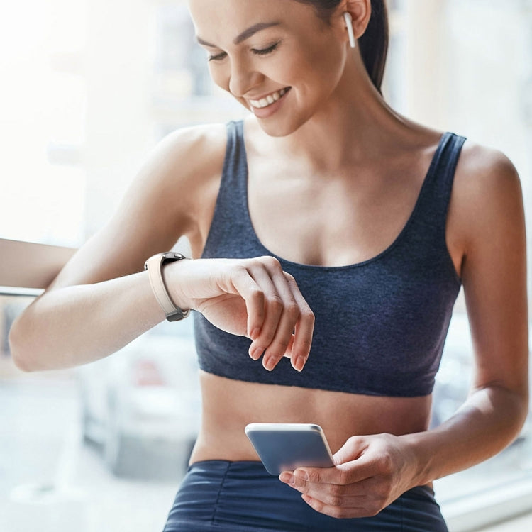 For Samsung Galaxy Watch 6 Slim Magnetic Black Buckle Leather Silicone Watch Band(Starlight) - Watch Bands by PMC TechLife | Online Shopping South Africa | PMC TechLife