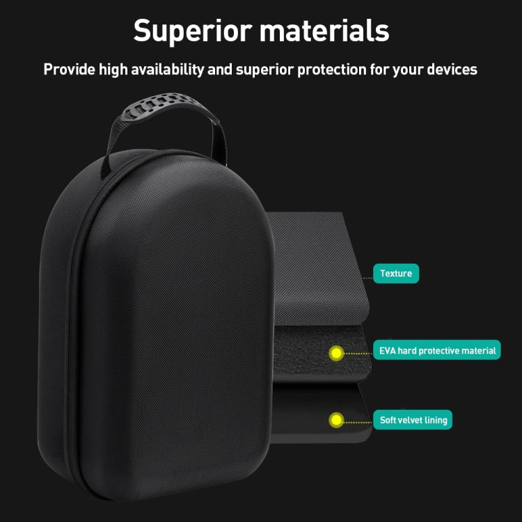 For Apple Vision Pro EVA Cloth Velvet Handle Waterproof Host Storage Bag(Black) - VR Accessories by PMC TechLife | Online Shopping South Africa | PMC TechLife | Buy Now Pay Later Mobicred
