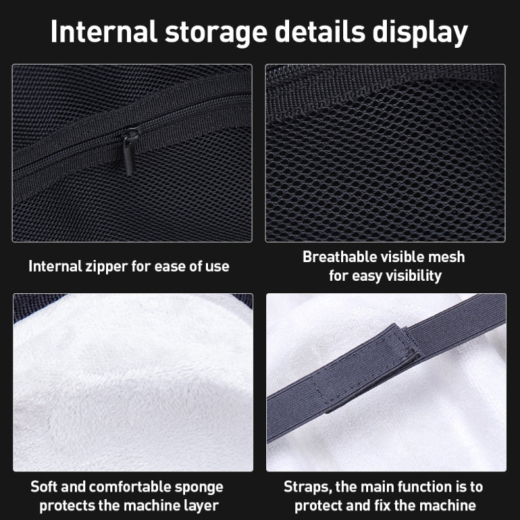 For Apple Vision Pro EVA Cloth Velvet Handle Waterproof Host Storage Bag(Black) - VR Accessories by PMC TechLife | Online Shopping South Africa | PMC TechLife | Buy Now Pay Later Mobicred