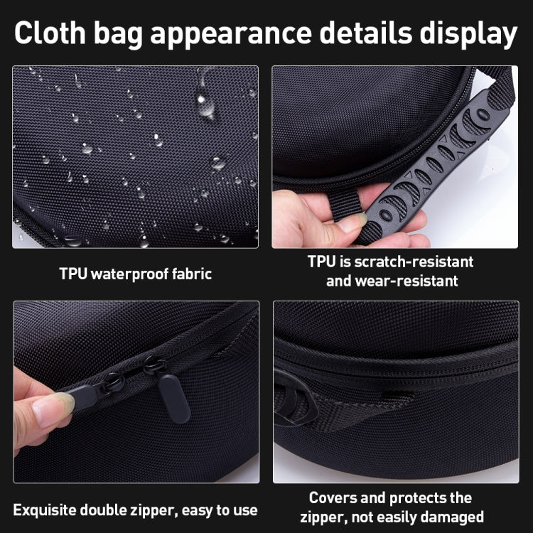 For Apple Vision Pro EVA Cloth Velvet Handle Waterproof Host Storage Bag(Black) - VR Accessories by PMC TechLife | Online Shopping South Africa | PMC TechLife | Buy Now Pay Later Mobicred