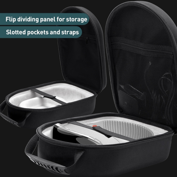 For Apple Vision Pro EVA Cloth Velvet Handle Waterproof Host Storage Bag(Black) - VR Accessories by PMC TechLife | Online Shopping South Africa | PMC TechLife | Buy Now Pay Later Mobicred