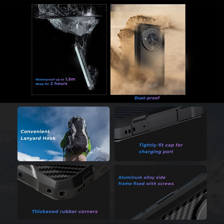 HOTWAV T7 Rugged Phone, 4GB+128GB, 6280mAh, 6.52 inch Android 13 MT8788 Octa Core, Network: 4G, OTG(All Black) - free shipping - PMC TechLife - Order now!