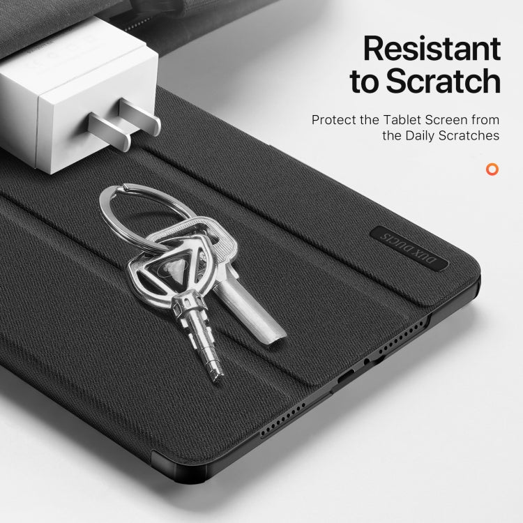 For Xiaomi Redmi Pad Pro 12.1 DUX DUCIS Domo Series Cloth Texture Magnetic Leather Tablet Case(Black) - More Tablet Cases by DUX DUCIS | Online Shopping South Africa | PMC TechLife | Buy Now Pay Later Mobicred