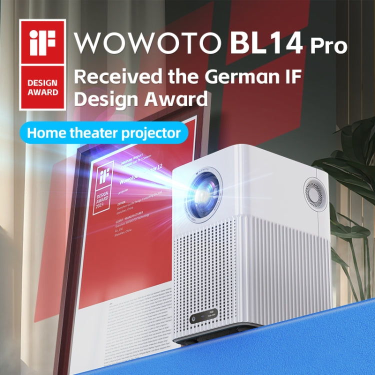 WOWOTO BL14Pro 4.41 inch LCD Display 1080P HD Smart Projector(UK Plug) - LED Projector by WOWOTO | Online Shopping South Africa | PMC TechLife | Buy Now Pay Later Mobicred
