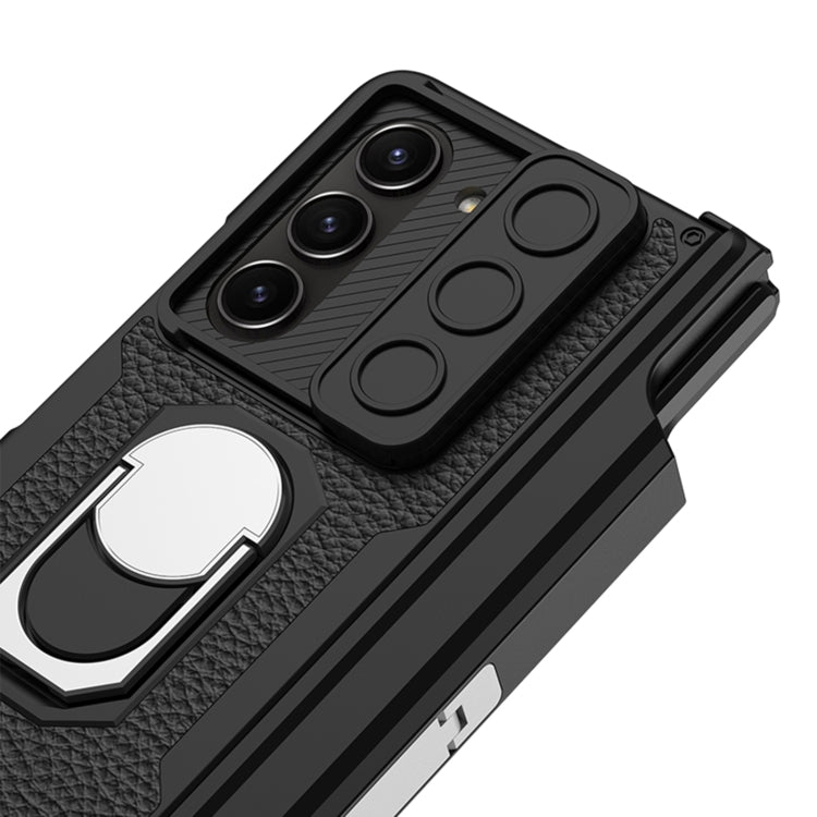 For Samsung Galaxy Z Fold5 GKK Integrated Magnetic Armor Full Coverage Phone Case(Brushed Texture) - free shipping - PMC Jewellery - Order now!