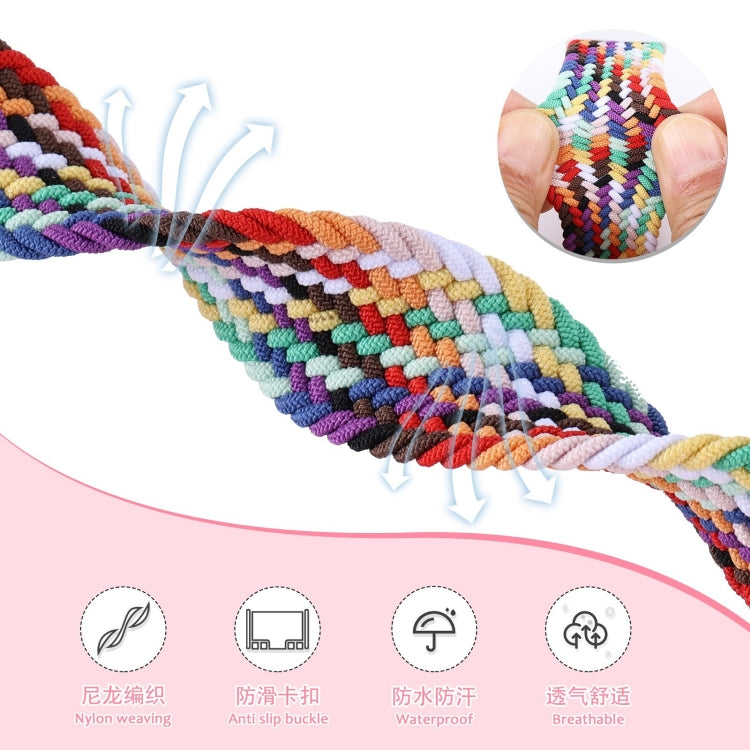 20mm Two-color Magnetic Braided Nylon Watch Band(Starlight Pink) - free shipping - PMC TechLife - Order now!