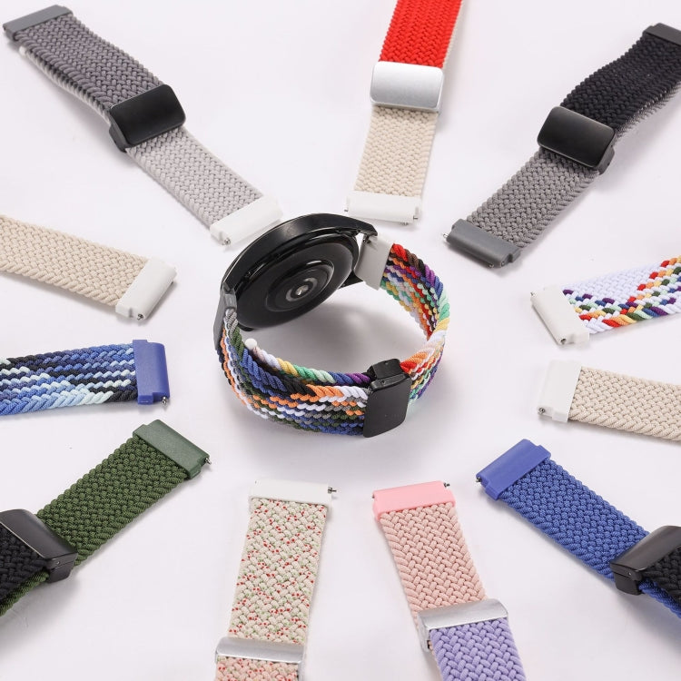 20mm Two-color Magnetic Braided Nylon Watch Band(Starlight Pink) - free shipping - PMC TechLife - Order now!