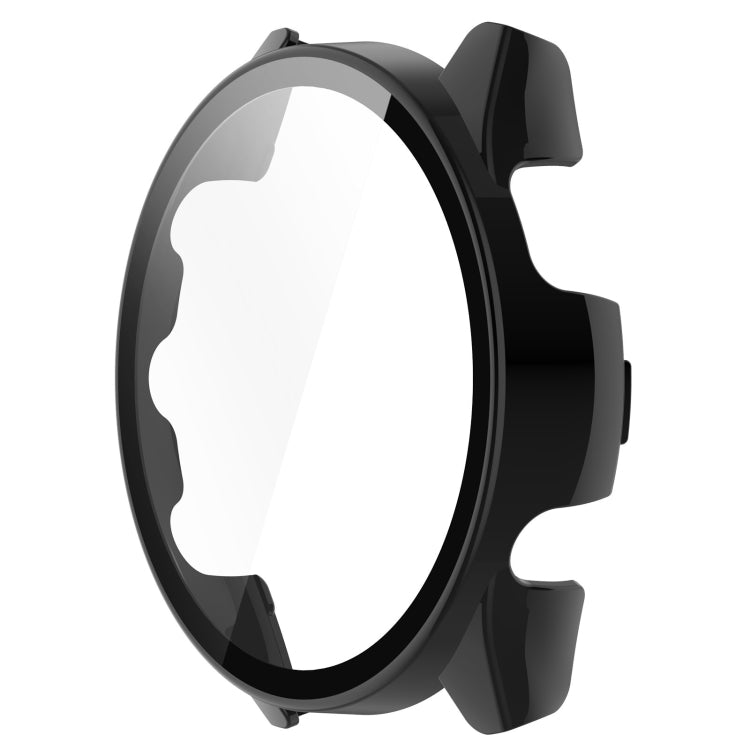 For Garmin Forerunner 165 / 165 Music PC + Tempered Film Integrated Watch Protective Case(Black) - Watch Cases by PMC TechLife | Online Shopping South Africa | PMC TechLife