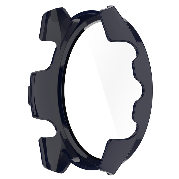 For Garmin Forerunner 165 / 165 Music PC + Tempered Film Integrated Watch Protective Case(Ink Blue) - Watch Cases by PMC TechLife | Online Shopping South Africa | PMC TechLife