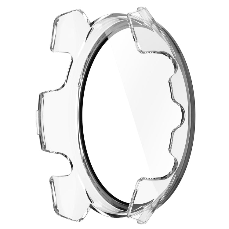 For Garmin Forerunner 165 / 165 Music PC + Tempered Film Integrated Watch Protective Case(Transparent) - Watch Cases by PMC TechLife | Online Shopping South Africa | PMC TechLife