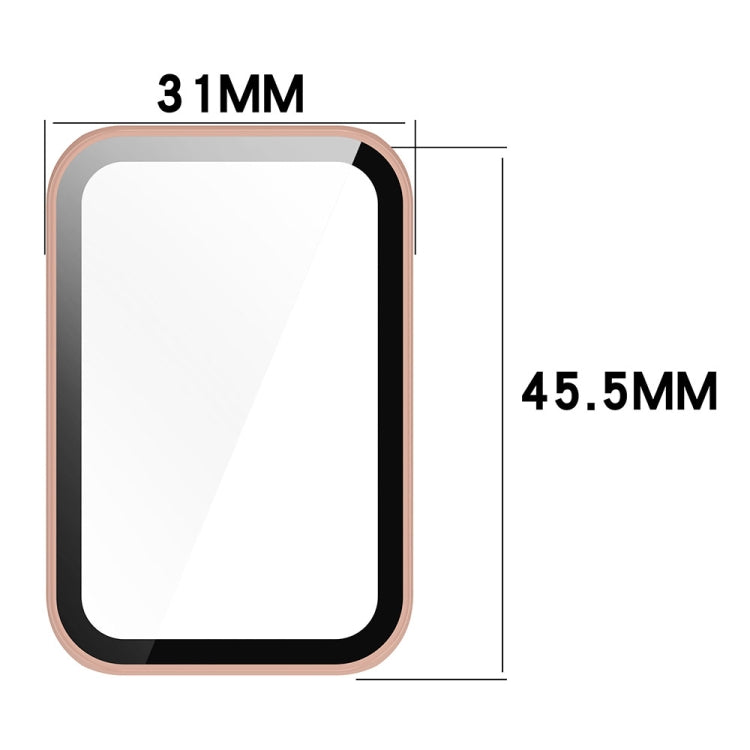 For Honor Band 9 PC + Tempered Film Integrated Watch Protective Case(Ink Blue) - Watch Cases by PMC TechLife | Online Shopping South Africa | PMC TechLife