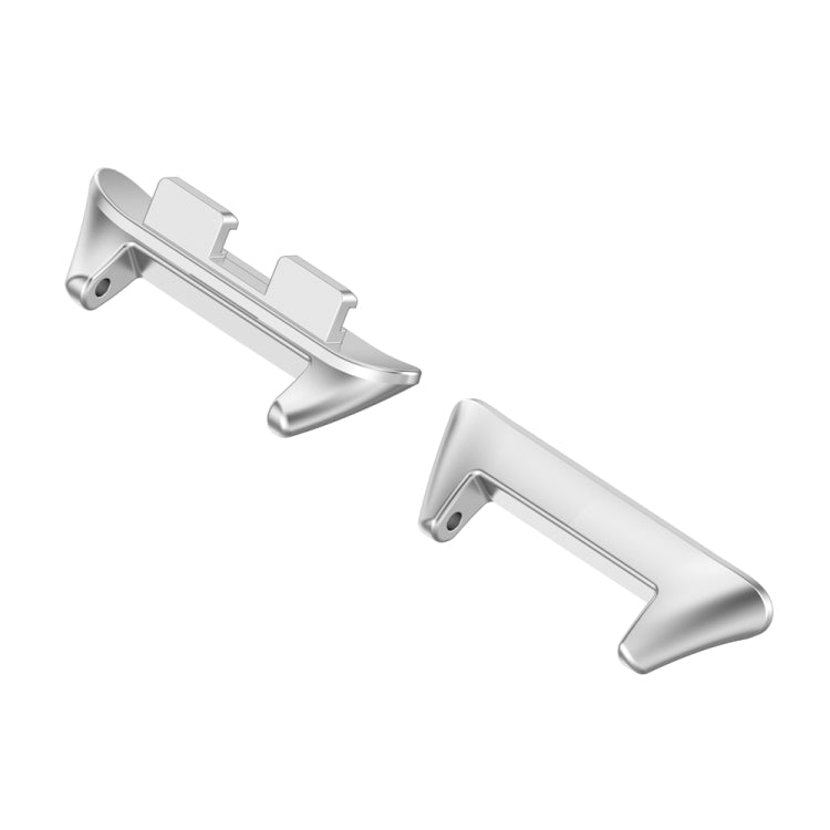For Honor Band 9 1 Pair Stainless Steel Metal Watch Band Connector(Silver) - Other Accessories by PMC TechLife | Online Shopping South Africa | PMC TechLife