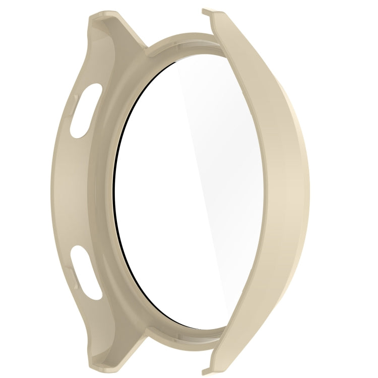 For Xiaomi Watch 2 PC + Tempered Film Integrated Watch Protective Case(Ivory White) - Watch Cases by PMC TechLife | Online Shopping South Africa | PMC TechLife