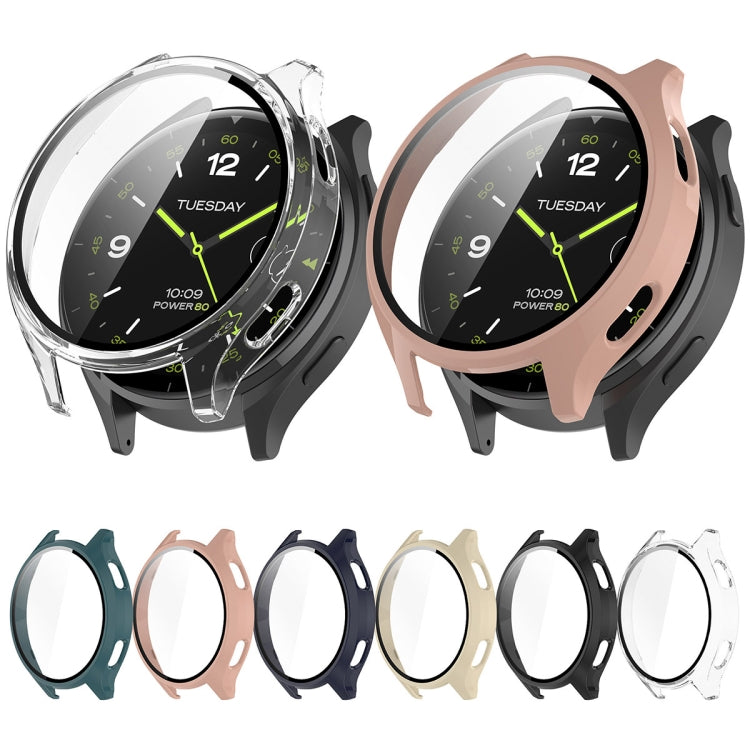 For Xiaomi Watch 2 PC + Tempered Film Integrated Watch Protective Case(Pine Green) - Watch Cases by PMC TechLife | Online Shopping South Africa | PMC TechLife