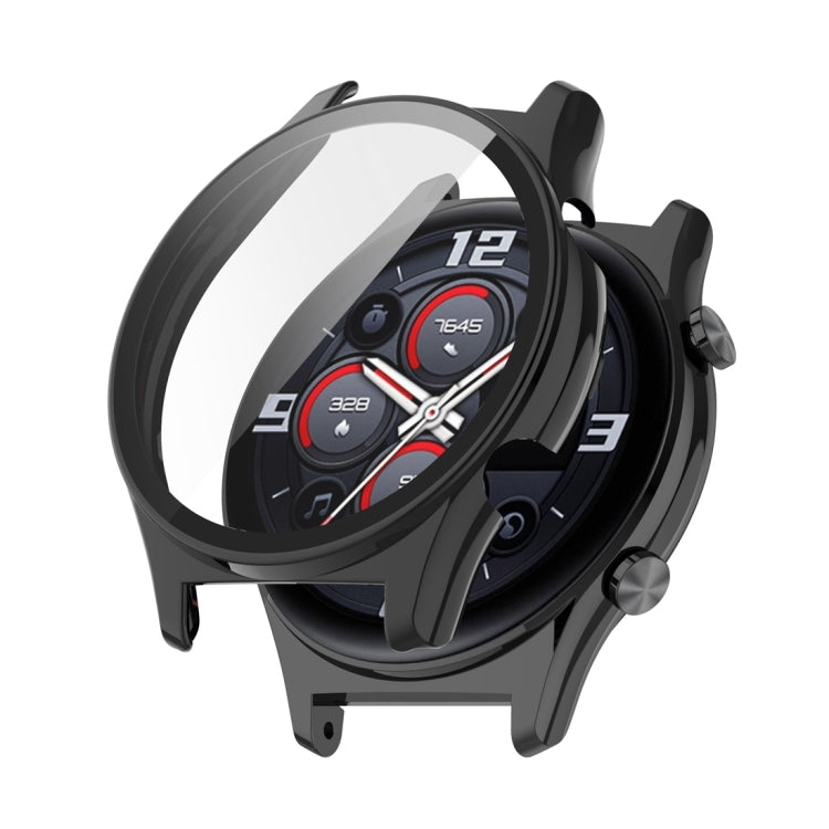 For Honor Watch GS 4 PC + Tempered Film Integrated Watch Protective Case(Black) - Watch Cases by PMC TechLife | Online Shopping South Africa | PMC TechLife | Buy Now Pay Later Mobicred