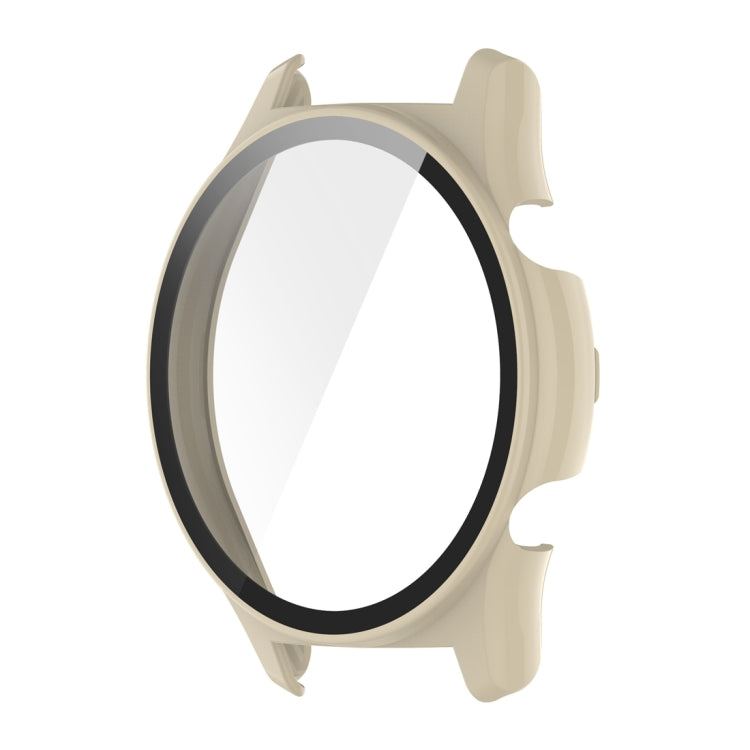 For Honor Watch GS 4 PC + Tempered Film Integrated Watch Protective Case(Ivory White) - Watch Cases by PMC TechLife | Online Shopping South Africa | PMC TechLife