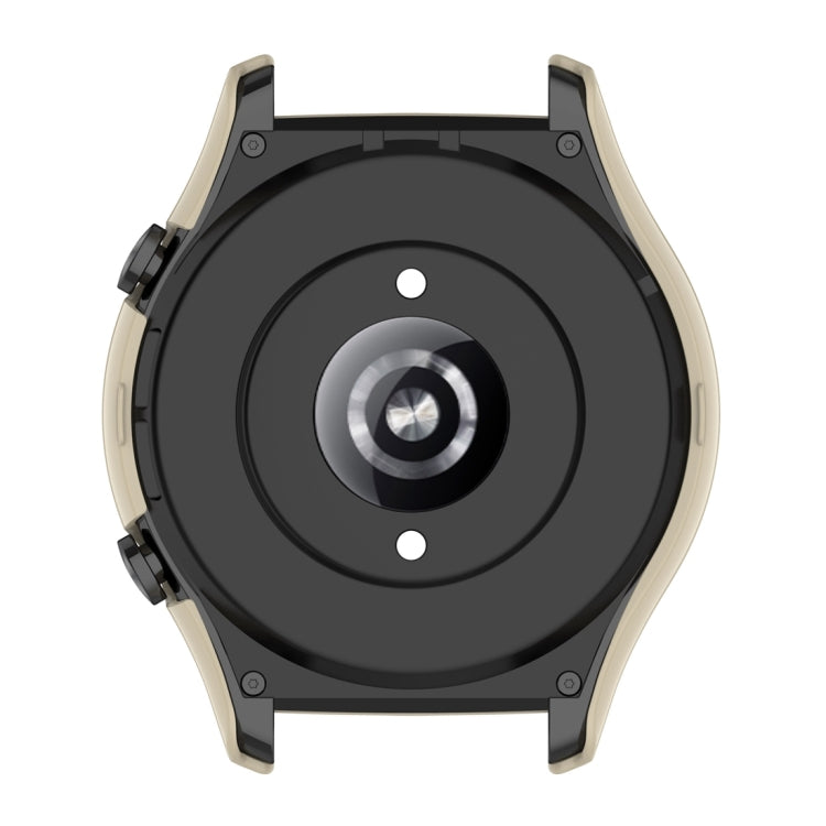 For Honor Watch GS 4 PC + Tempered Film Integrated Watch Protective Case(Ivory White) - Watch Cases by PMC TechLife | Online Shopping South Africa | PMC TechLife