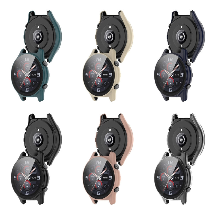 For Honor Watch GS 4 PC + Tempered Film Integrated Watch Protective Case(Black) - Watch Cases by PMC TechLife | Online Shopping South Africa | PMC TechLife | Buy Now Pay Later Mobicred