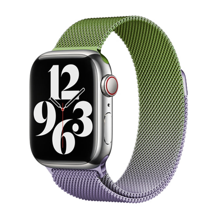 For Apple Watch Ultra 2 49mm Milan Gradient Loop Magnetic Buckle Watch Band(Purple Green) - free shipping - PMC TechLife - Order now!