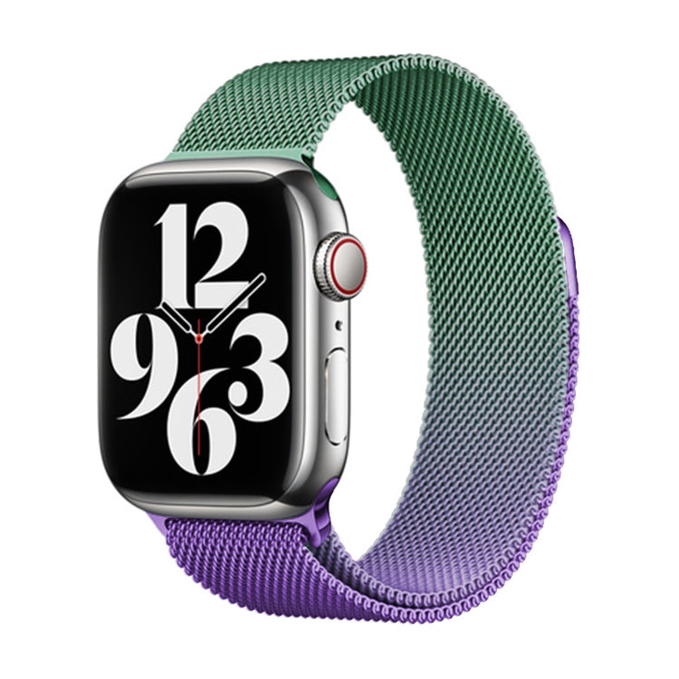 For Apple Watch Series 9 41mm Milan Gradient Loop Magnetic Buckle Watch Band(Violet Orchid) - Watch Bands by PMC TechLife | Online Shopping South Africa | PMC TechLife