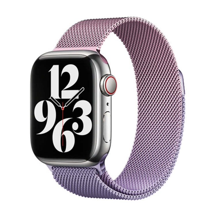 For Apple Watch Series 5 44mm Milan Gradient Loop Magnetic Buckle Watch Band(Pink Lavender) - Watch Bands by PMC TechLife | Online Shopping South Africa | PMC TechLife
